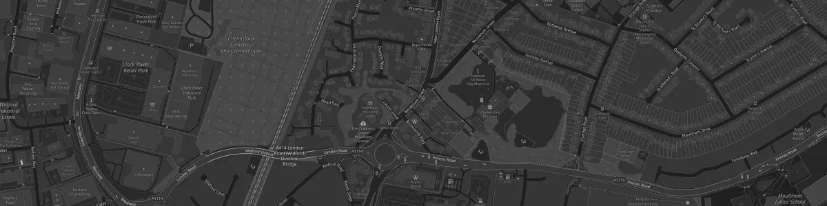 Map showing MASS Visual at Holly House, New London Road, Chelmsford